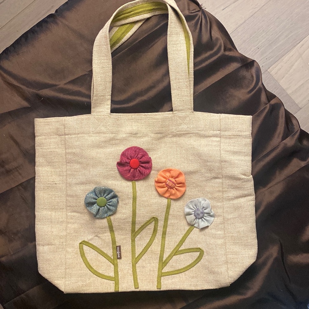 DOITUNG Tote Bag - Floral Canvas Tote Bag - Multicolor Gorgeous Design 🎀 Flowers